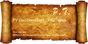 Princzenthal Tímea névjegykártya